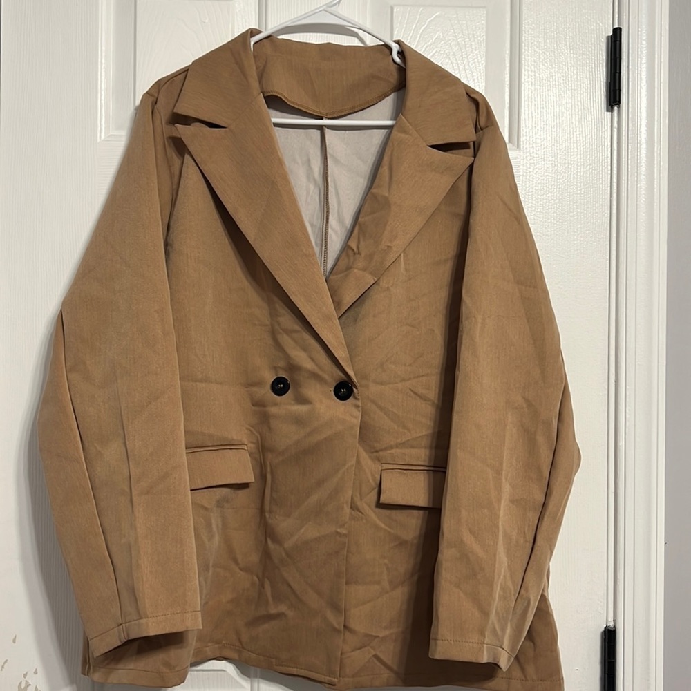 Oversized Khaki Blazer